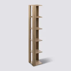 Étagère colonne d'angle, Effet chêne naturel