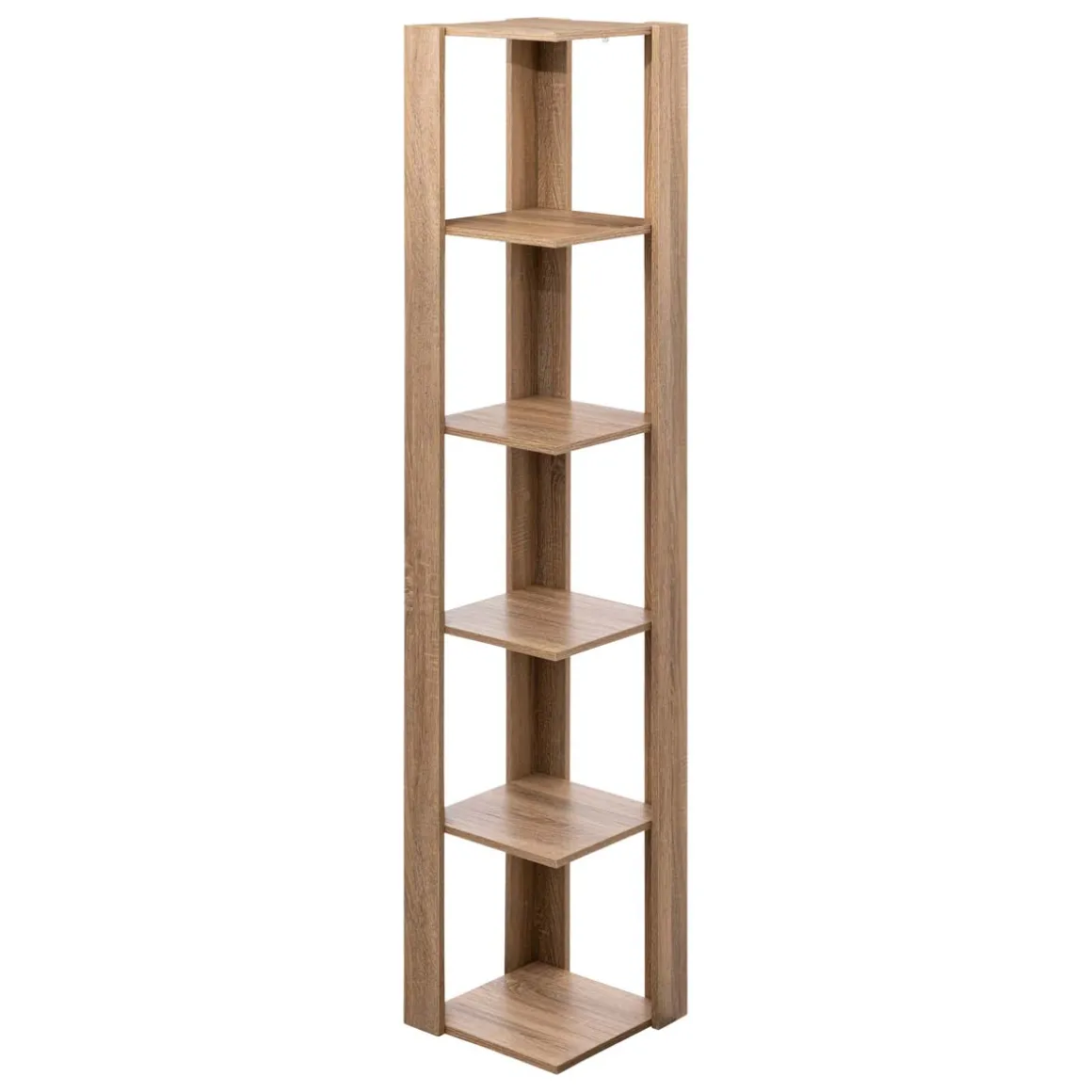 Étagère colonne d'angle, Effet chêne naturel