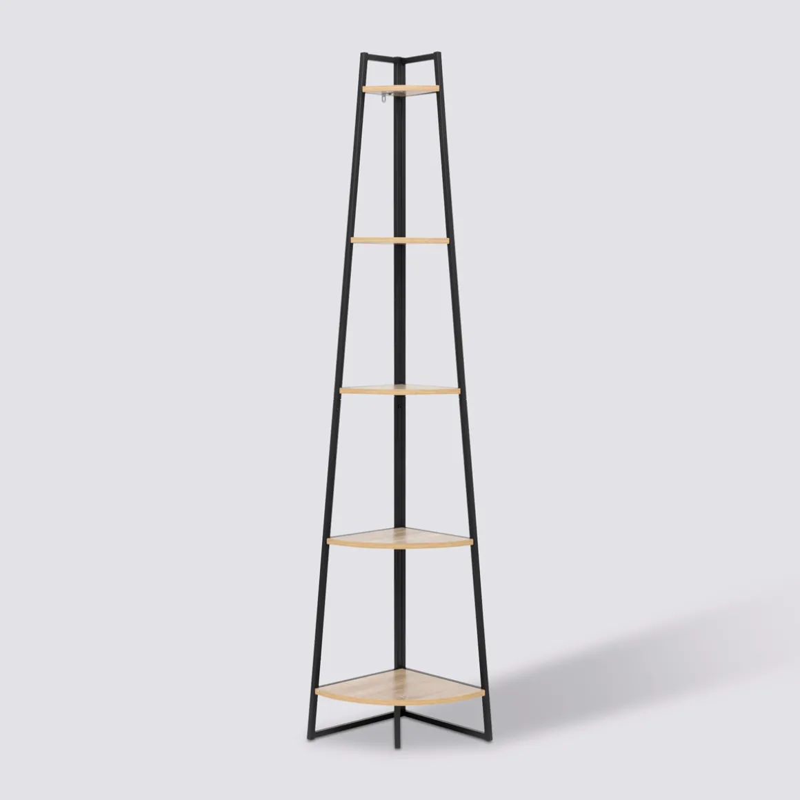 Étagère d'angle 5 niveaux 180cm, Effet bois