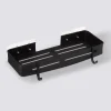 Étagère de douche rectangle stick adhésif, Noir