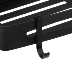 Étagère de douche rectangle stick adhésif, Noir