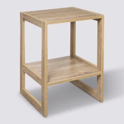 Étagère empilable 1 case, Effet bois naturel
