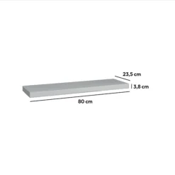 Étagère murale 80cm, Blanc