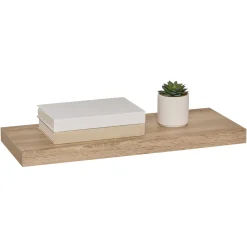 Étagère murale 60cm, Effet bois naturel