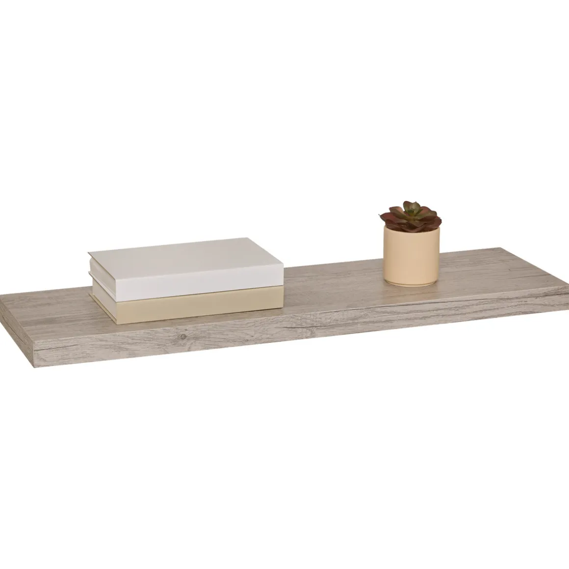 Étagère murale 80cm, Effet chêne gris