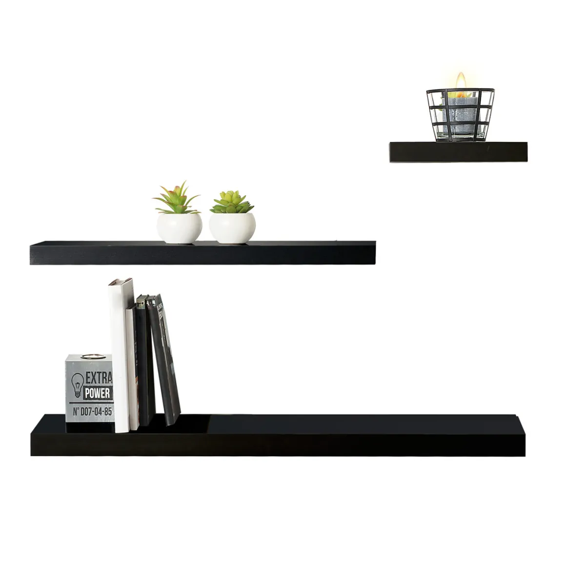 Étagère murale 23,5cm, Noir