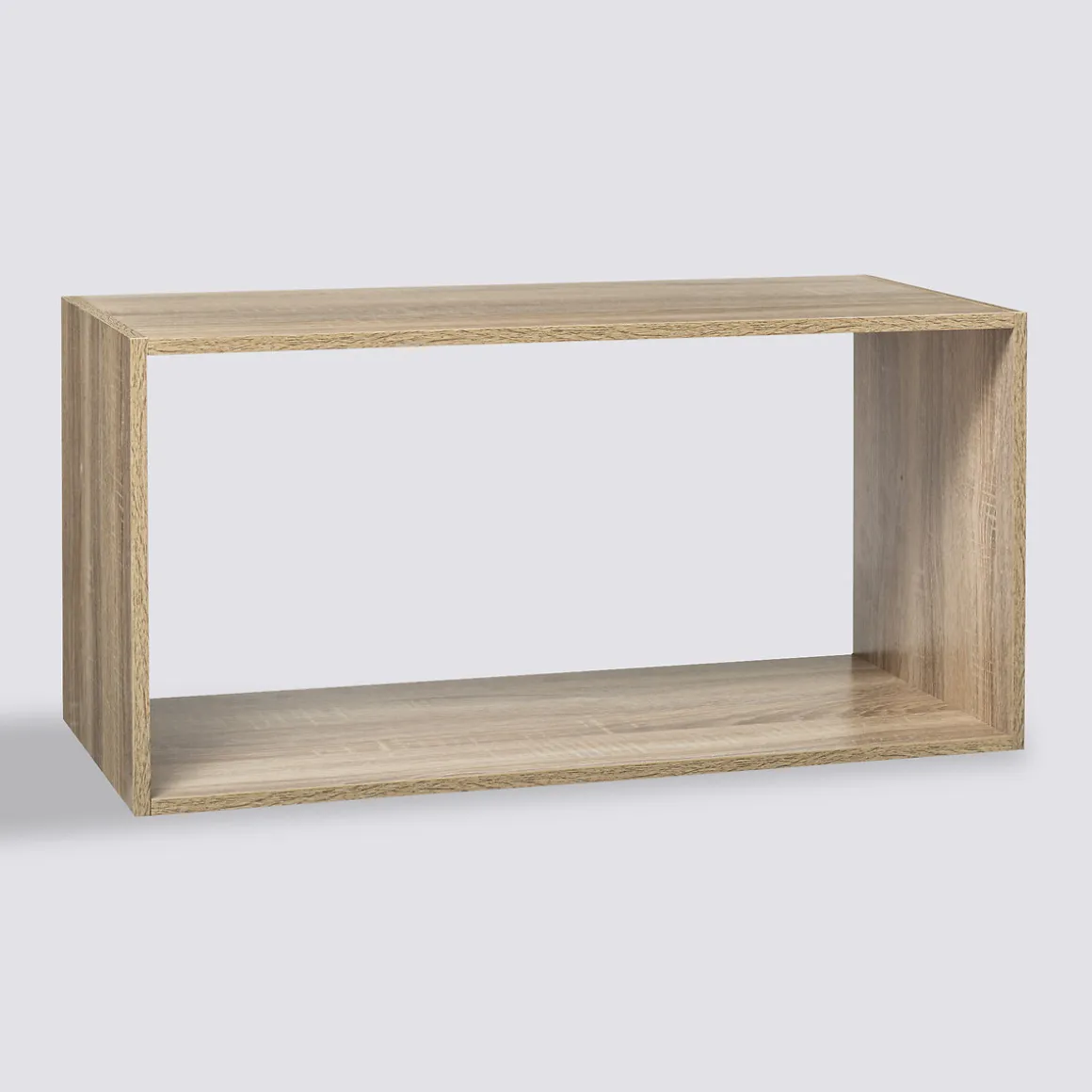 Étagère rectangulaire haut, Effet chêne naturel