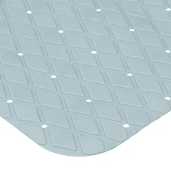 Tapis anti-dérapant 75x35cm, Bleu artic