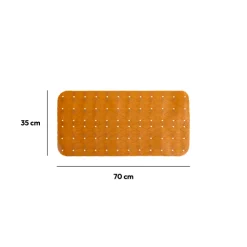 Tapis anti-dérapant 75x35cm, Marron malt