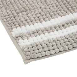 Tapis de bain, l.80 cm, Marron