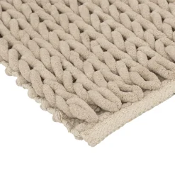 Tapis de bain 50x120 cm, Beige naturel
