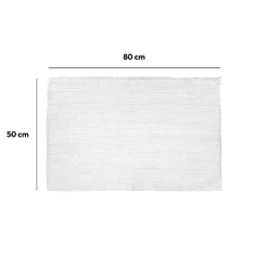 Tapis de bain 50x80 cm, Blanc
