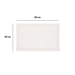 Tapis de bain 80x50 cm, Blanc
