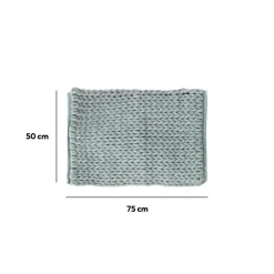 Tapis de bain 50x75 cm, Bleu artic