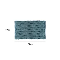Tapis de bain 50x75 cm, Bleu pétrole