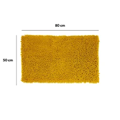 Tapis de bain 50x80 cm, Jaune