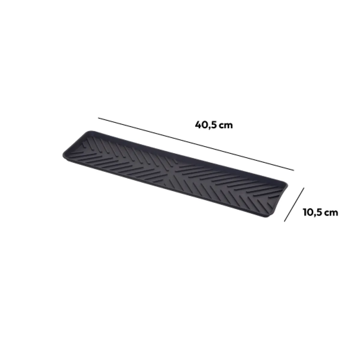 Tapis de vaisselle avec rebords 10x40cm