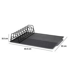 Tapis de vaisselle avec rack amovible, 43x33 cm