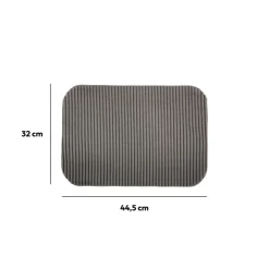 Tapis de vaisselle microfibre 32x44,5cm, Gris