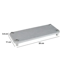 Tapis diatomite 28x11 cm, Gris