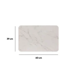 Tapis diatomite 39x60cm, Blanc