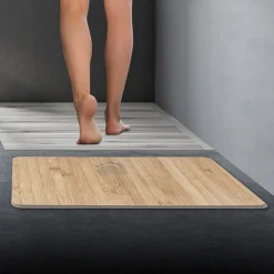 Tapis diatomite 39x60cm, Effet bambou