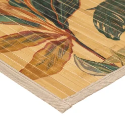 Tapis latte bambou 50x80 cm, Multicolore