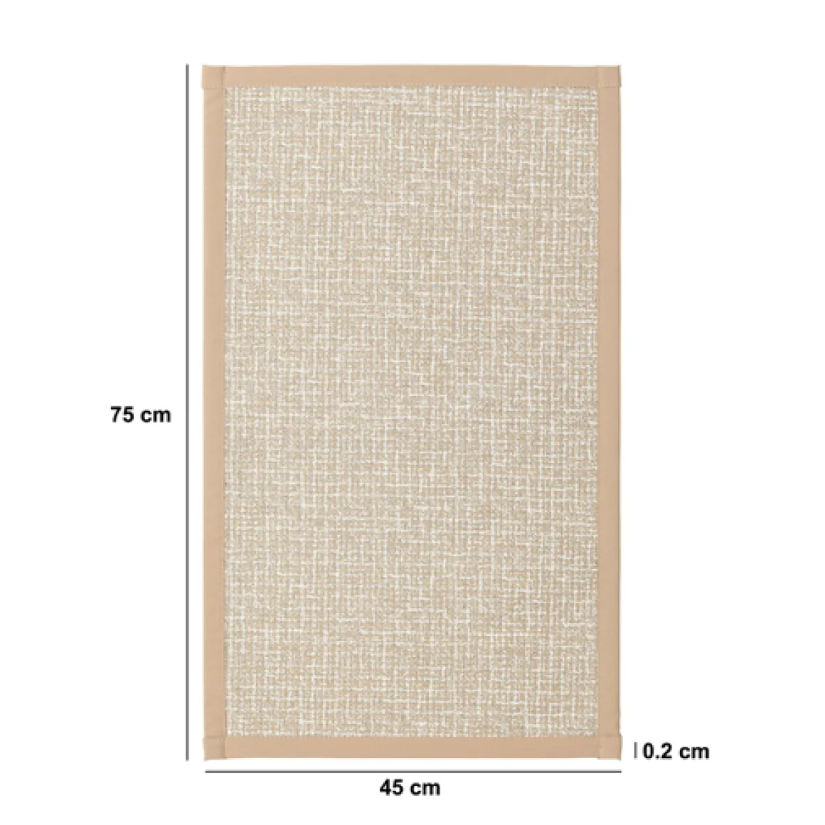 Tapis tissé antidérapant, 75x45 cm