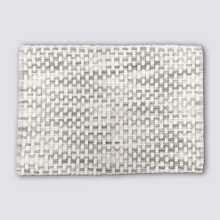 Tapis tressé, 50x75 cm, Gris