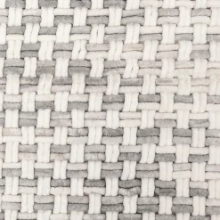 Tapis tressé, 50x75 cm, Gris