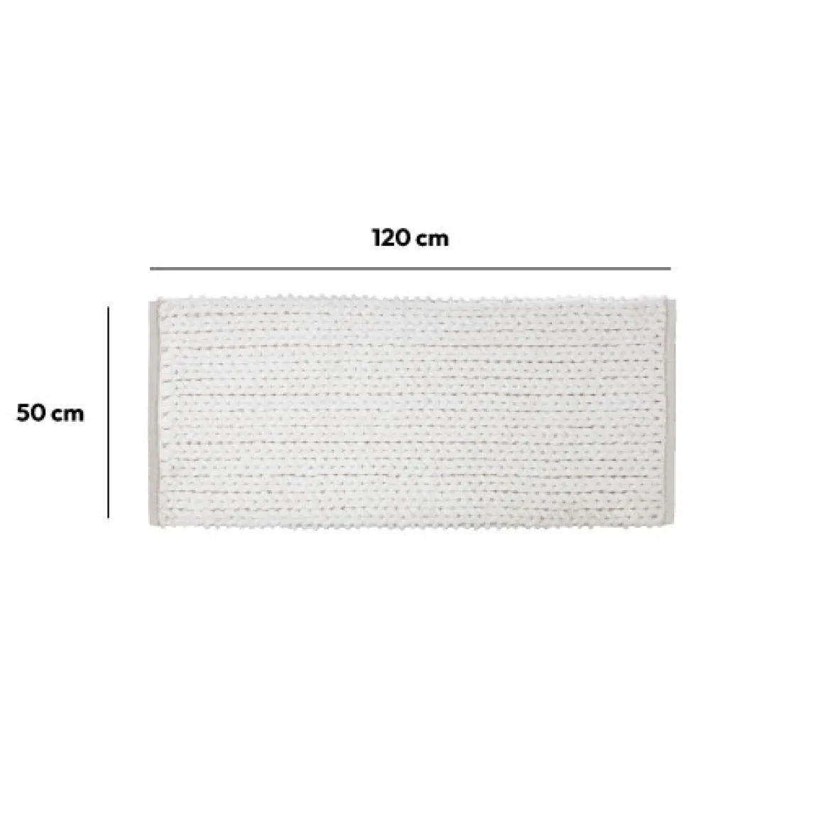 Tapis 120x50 cm, Blanc