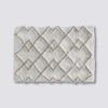 Tapis 50x75 cm, Blanc, Taupe