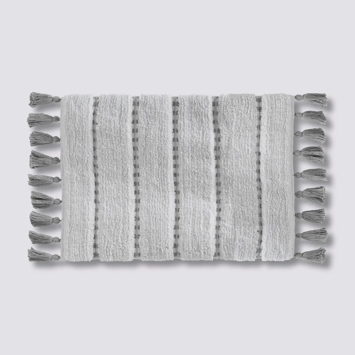Tapis 50x75 cm, Gris, Blanc