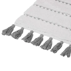 Tapis 50x75 cm, Gris, Blanc