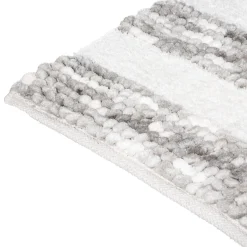 Tapis 50x75 cm, Gris, Blanc