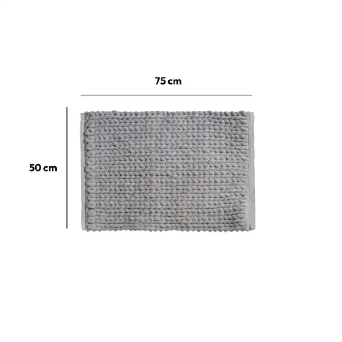 Tapis 50x75 cm, Gris clair