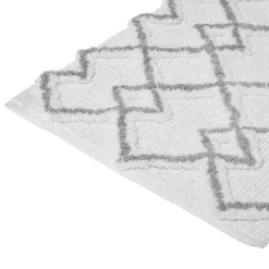 Tapis 50x75 cm, Gris et blanc