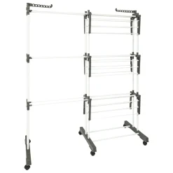 Étendoir à linge extensible et modulable roues 26m