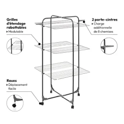 Étendoir à linge modulable tour 30m