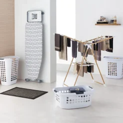 Étendoir à linge pliant pont 13m, Effet bois