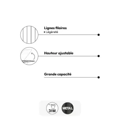 Étendoir à linge pliant pont 31m
