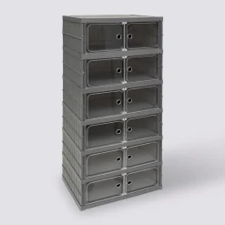 Tour de rangement plastique pliable