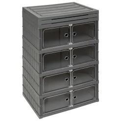Tour de rangement plastique pliable