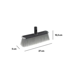 Tête de balai souple, Gris