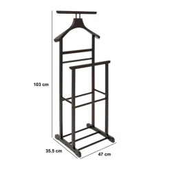Valet en bois, 103cm