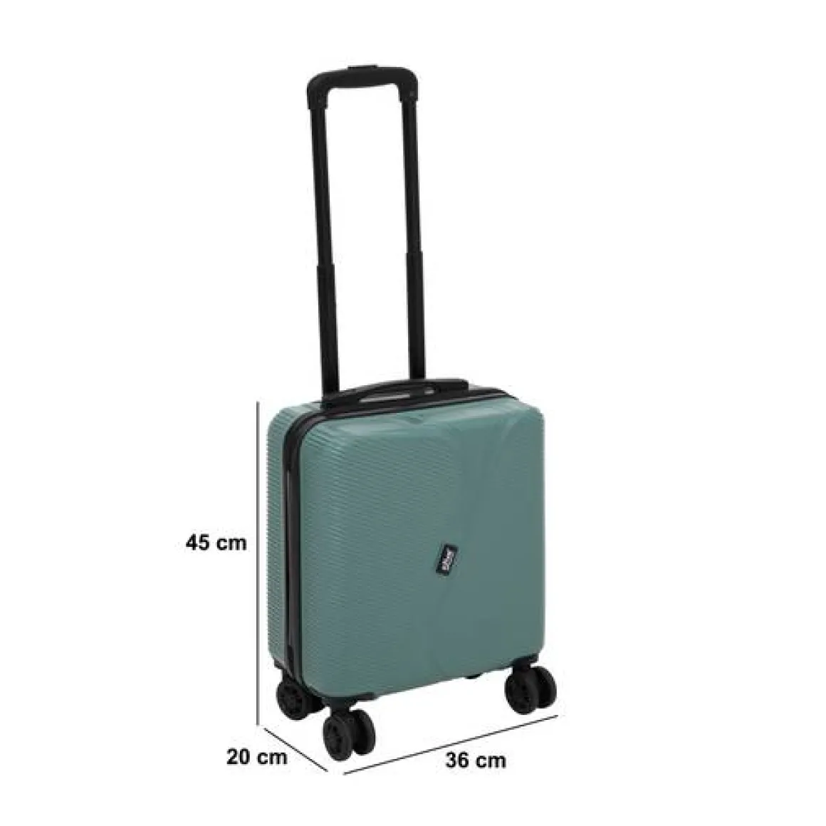 Valise 8 roues, 36x45 cm, Vert