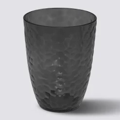 Verre à eau martelé, Gris charbon