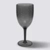 Verre à vin martelé, Gris charbon