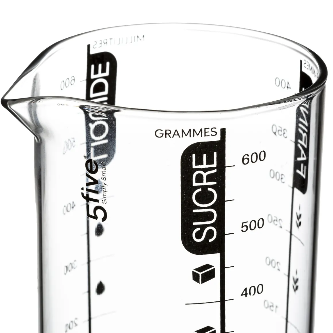 Verre doseur 0,6L - Noir, rouge