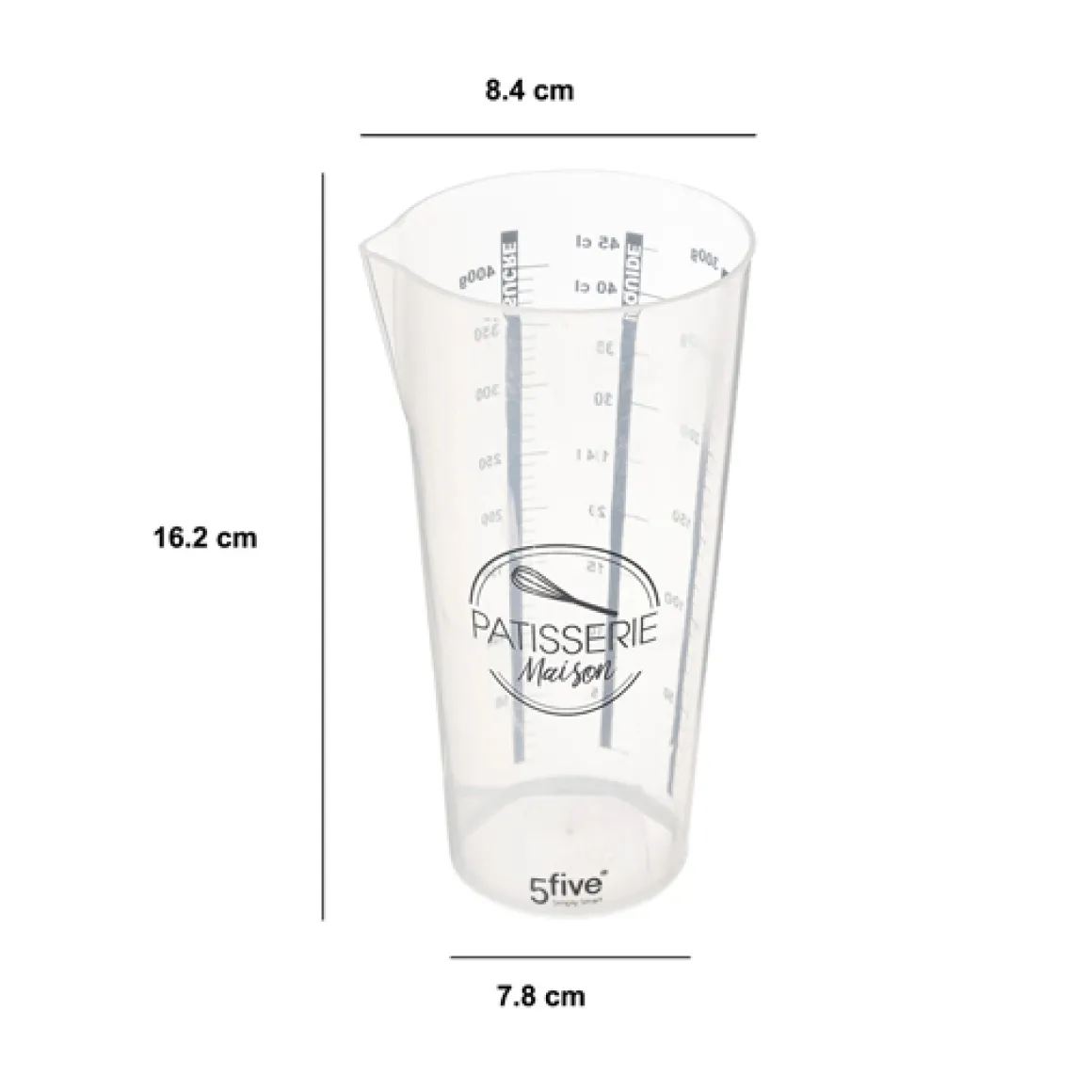 Verre doseur 500ml, Transparent